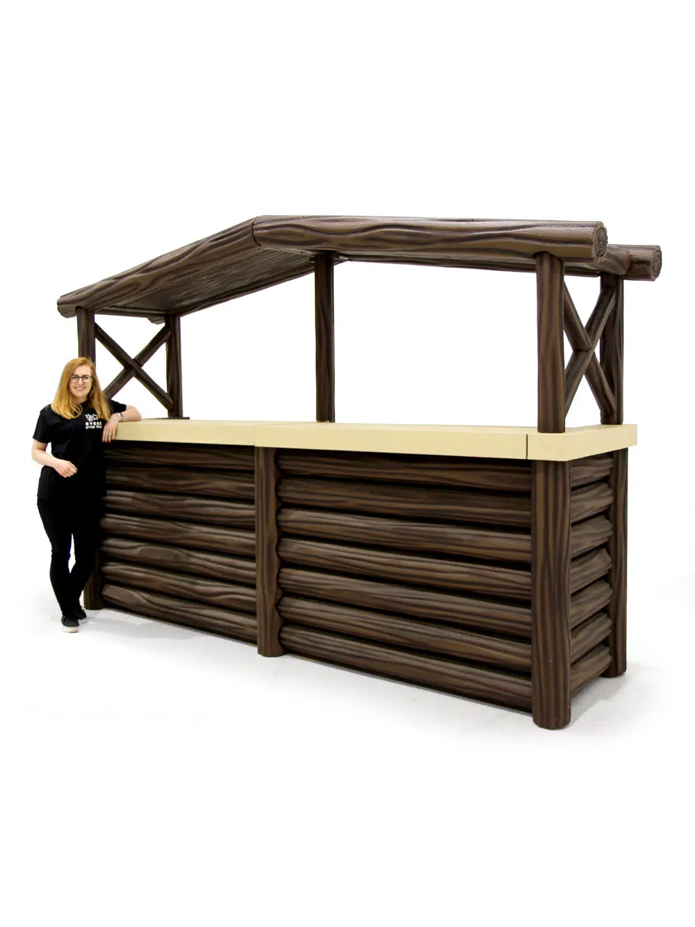 SN5779_Dark Wood Modular Log Bar with Roof_198