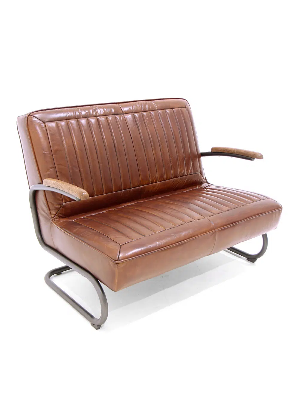 SN6236_Vintage Style Pullman Leather Sofa_046