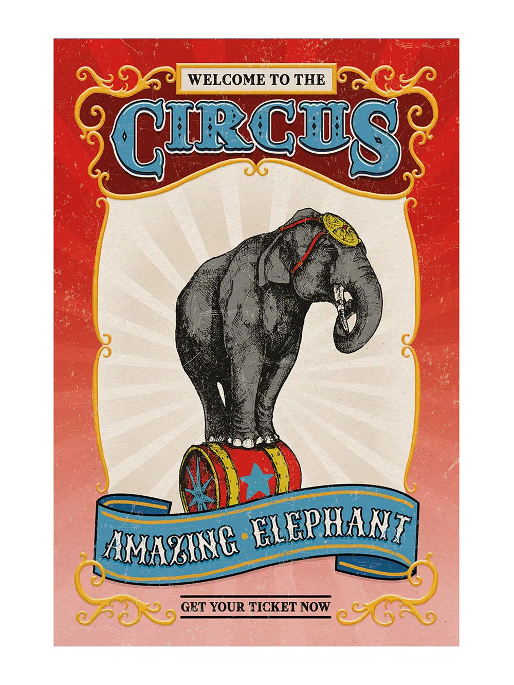 SN6650_Insert for Giant Framed Sign with Elephant Circus Print_183