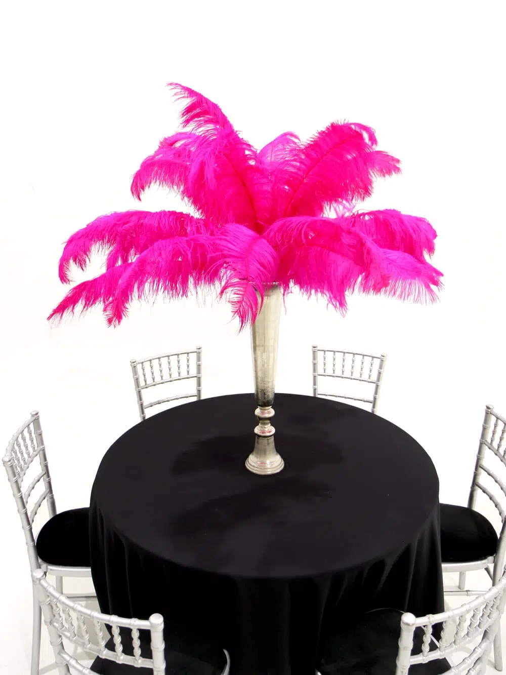 SN6793_Feather Table Centre - Silver Vase_ (2)