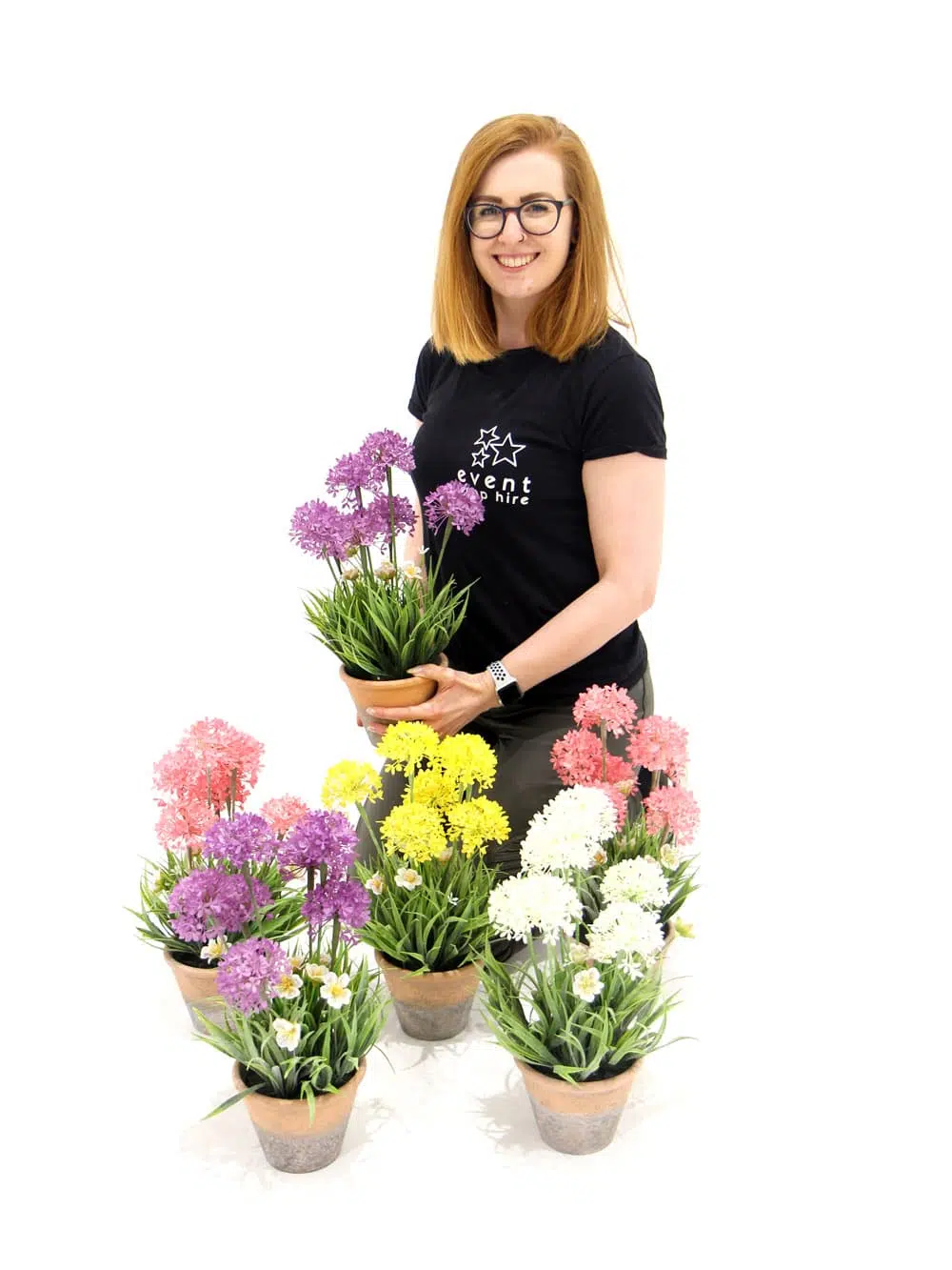 SN7072_Artificial Potted Allium Flowers_184