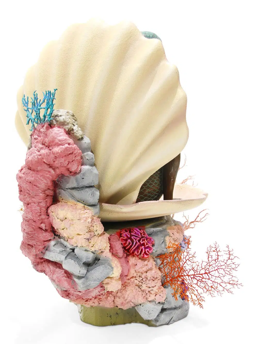 SN7831_ Large Clam Shell Coral Plinth with Mermaid_event_prop_hire1007_optimised
