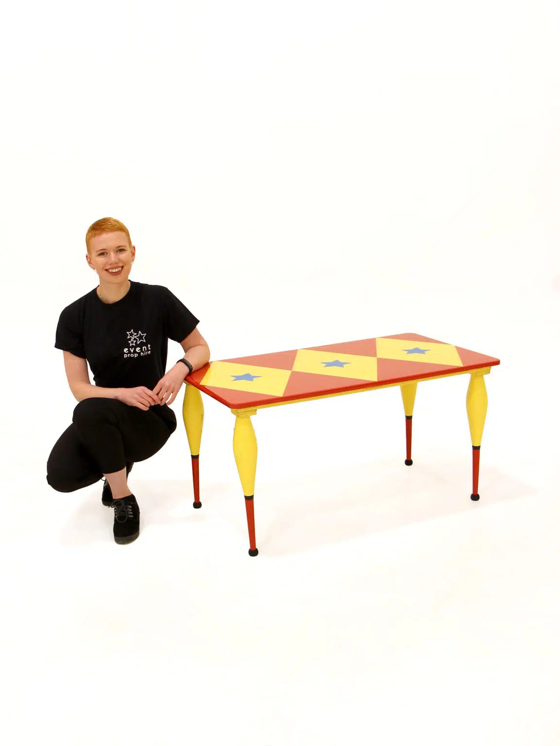 SN7992_Circus-Themed Children_s Red and Yellow Diamond Star Table_eph_creative_event_prop_hire_0306 copy