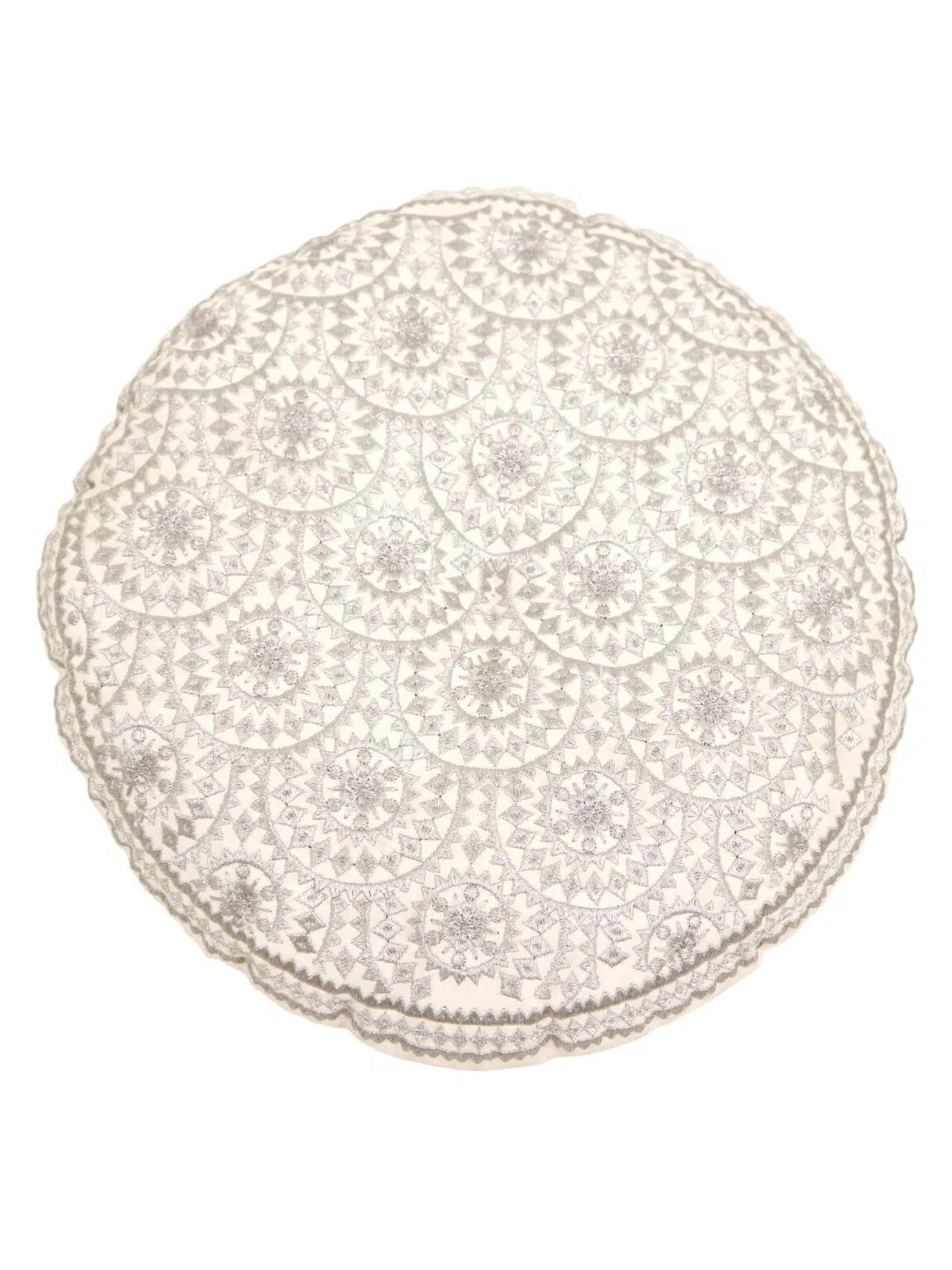 SN7940_Bohemian Cushion - Circular - Silver_event_prop_hire_EPH_Creative_481