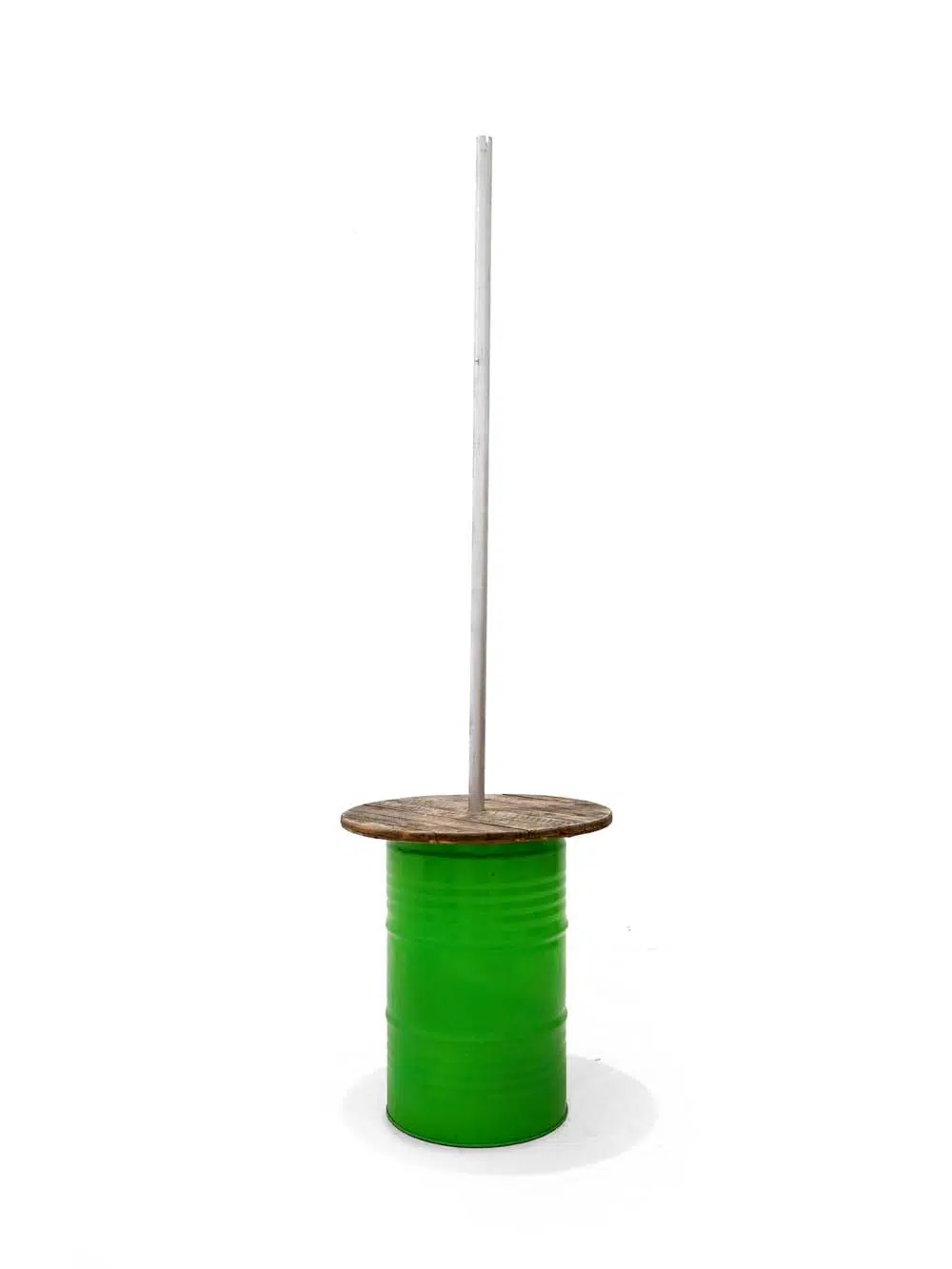 SN5954 _Steel Drum Poseur Table Bunting Unit - Green - 3m Pole_event_prop_hire_EPH_Creative_662 _optimised