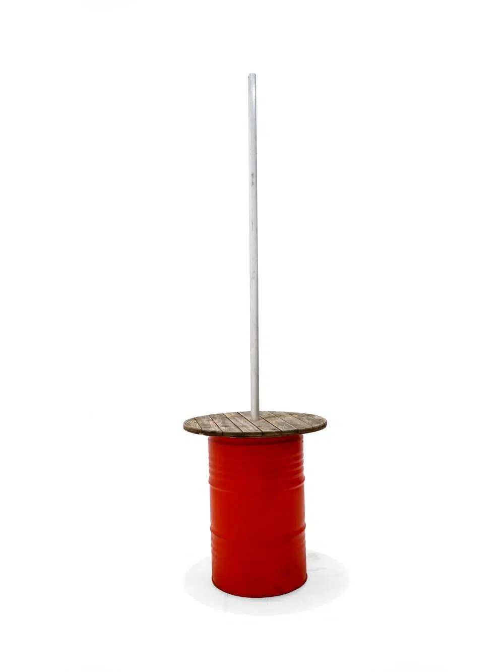 SN5955 _Steel Drum Poseur Table Bunting Unit - Red - 3m Pole_event_prop_hire_EPH_Creative_667 _optimised