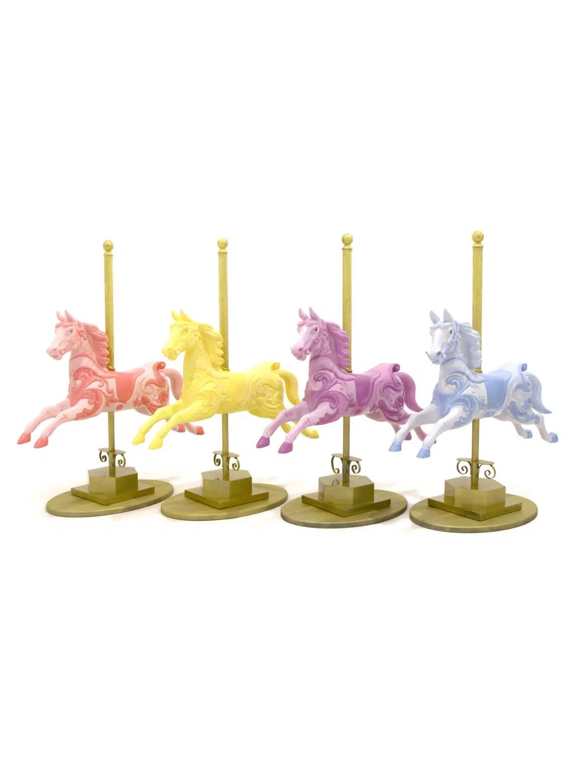SN8473_SN8470_SN8471_SN8472_Traditional Carousel Horse - Pastel Pink Purple Yellow Blue_eph_creative_event_prop_hire_0126 copy