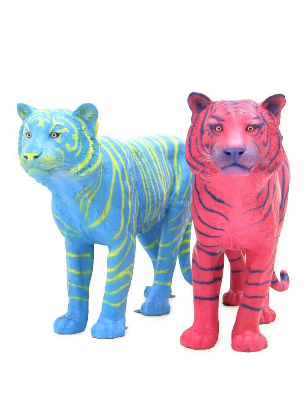 SN8844 SN8641_Funky Tiger Prop - Standing Pink_Blue and Blue_Green_event_prop_hire_EPH_Creative_058_optimised