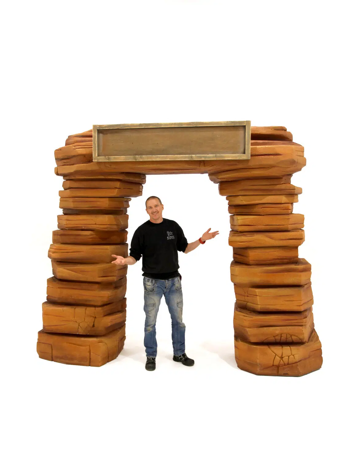SN7027_Red Rock Entranceway - Full_Double Sided with SINGLE Customisable Sign_event_prop_hire1007 copy