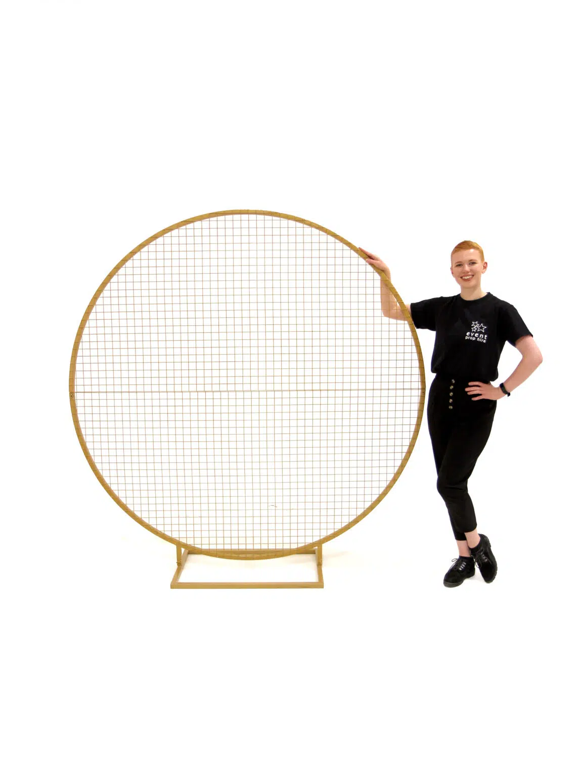 SN8311 Circular Gold Mesh Frame_eph_creative_event_prop_hire_0033 copy