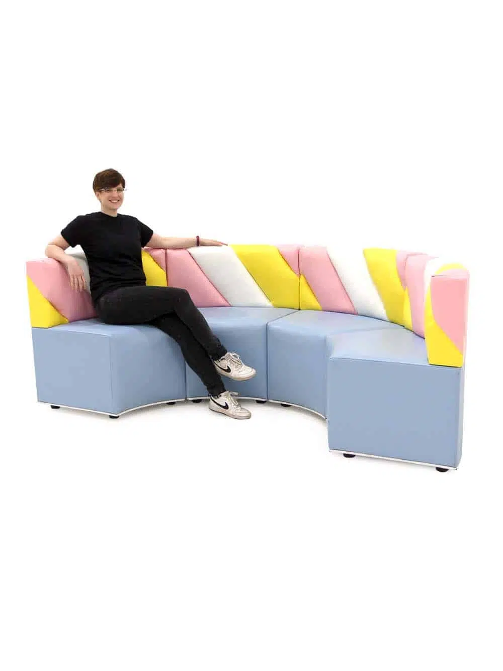 SN8688_Modular Curved Booth - Low Back - Pink, Yellow, White & Blue (4 Units)_event_prop_hire_EPH_Creative_068_optimised