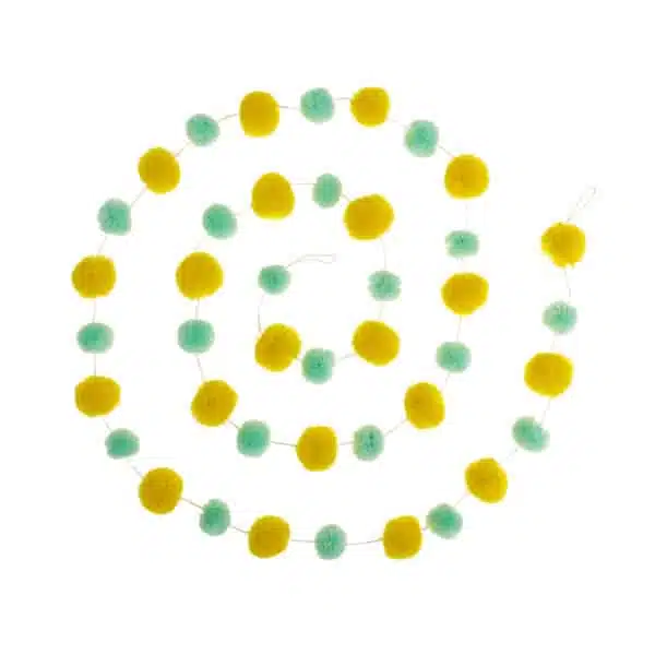 Mint-green-and-yellow-Spring-PomPom-Garland-by-PomPom-Galore-600x600