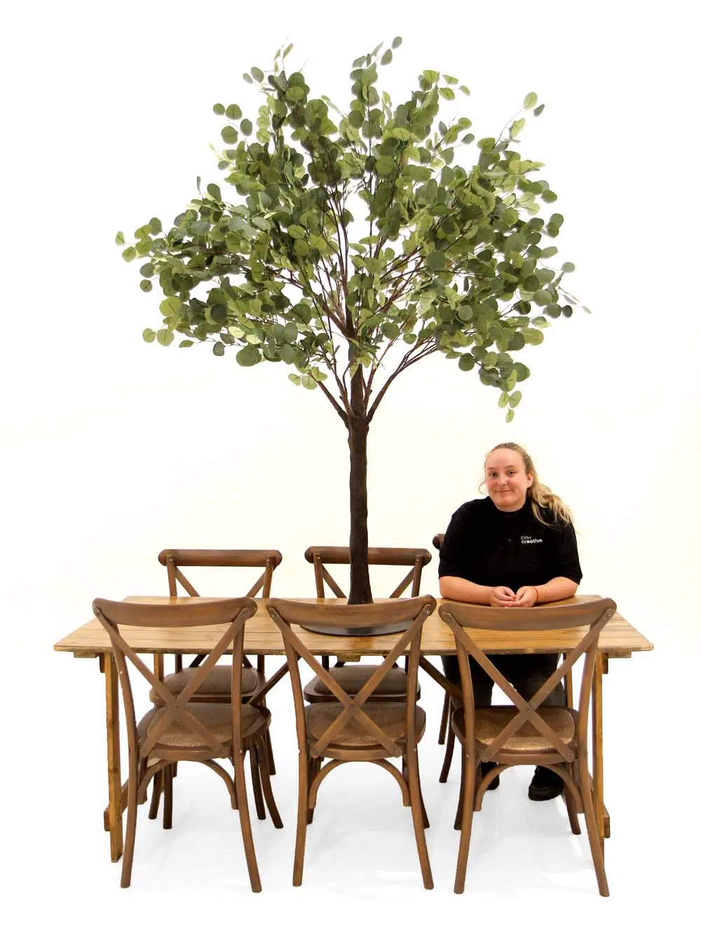 SN10120_Eucalyptus Table Top tree 1.8m_event_prop_hire_EPH_creative_120