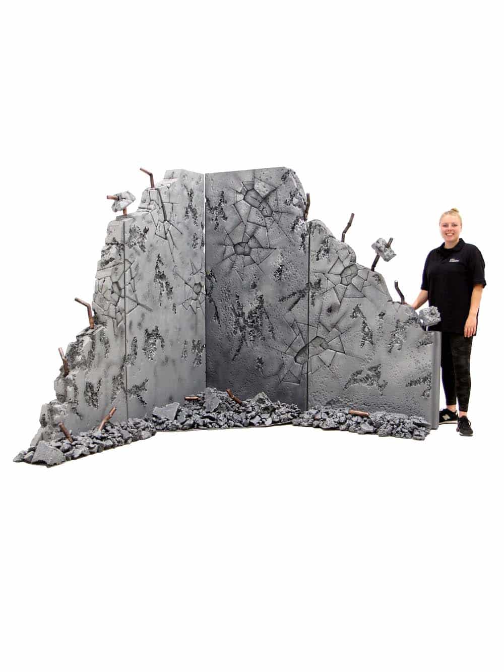 SN10357_Modular Distressed Concrete Wall - Medium Corner (With Rubble)_event_prop_hire_EPH_Creative_3