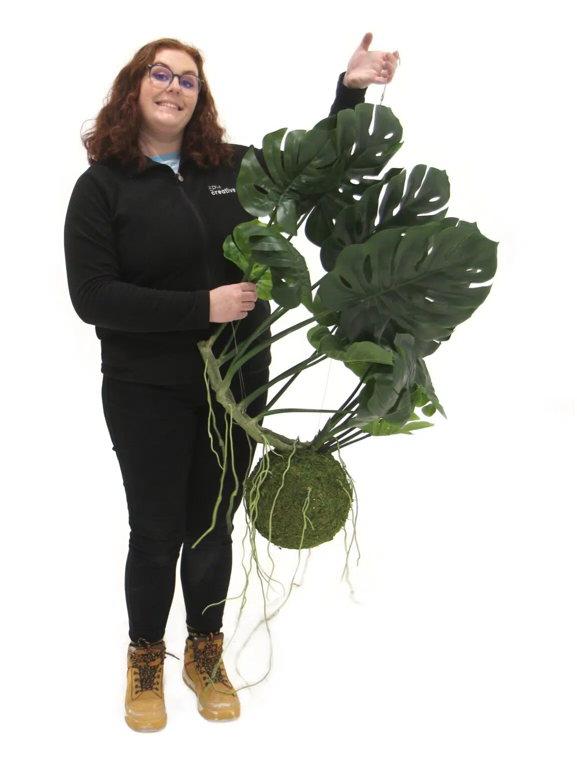 SN9777_Medium Hanging Tropical Monstera Plant & Moss Ball _event_prop_hire_EPH_Creative_1