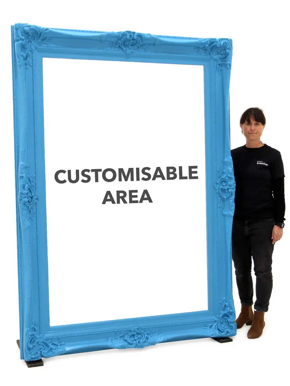 SN10409_Customised Giant Blue Frame_event_prop_hire_EPH_Creative_5_optimised