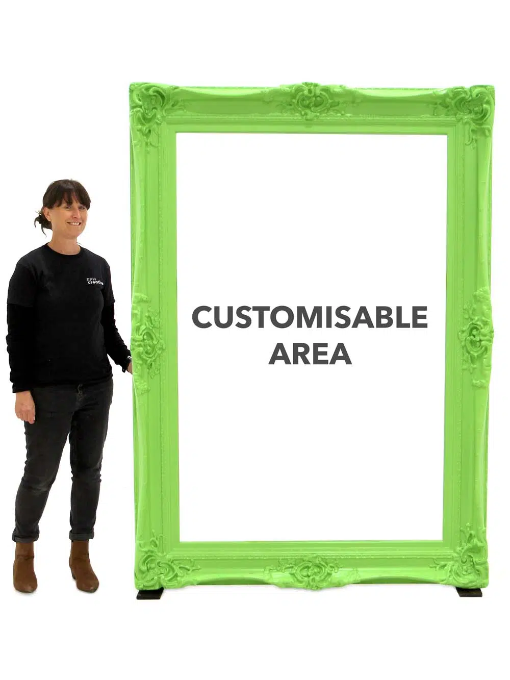 SN10416_Customised Giant Green Frame_event_prop_hire_EPH_Creative_1_optimised