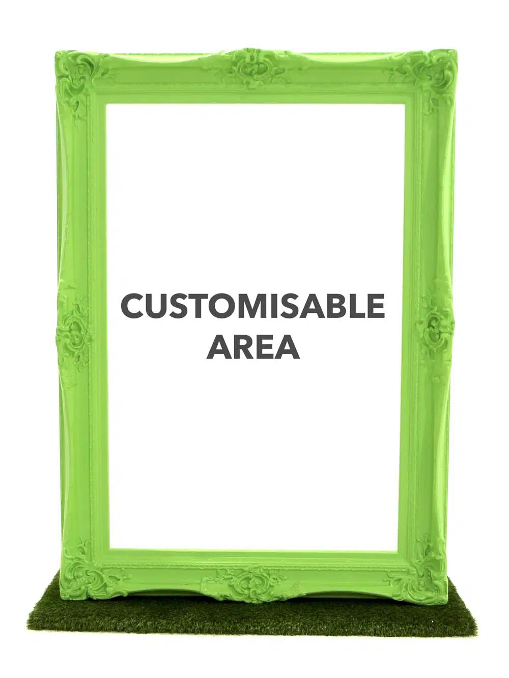 SN10416_Customised Giant Green Frame_event_prop_hire_EPH_Creative_2_optimised