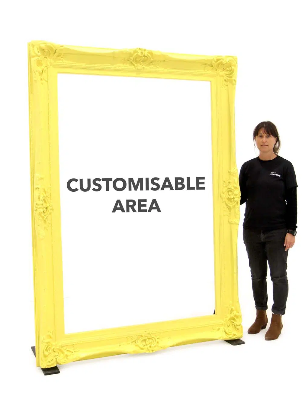 SN10417_Customised Giant Yellow Frame_event_prop_hire_EPH_Creative_5_optimised