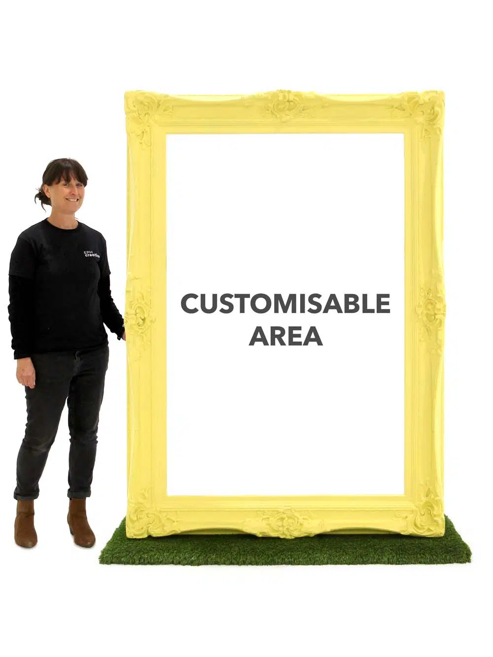 SN10417_Customised Giant Yellow Frame_event_prop_hire_EPH_Creative_7_optimised