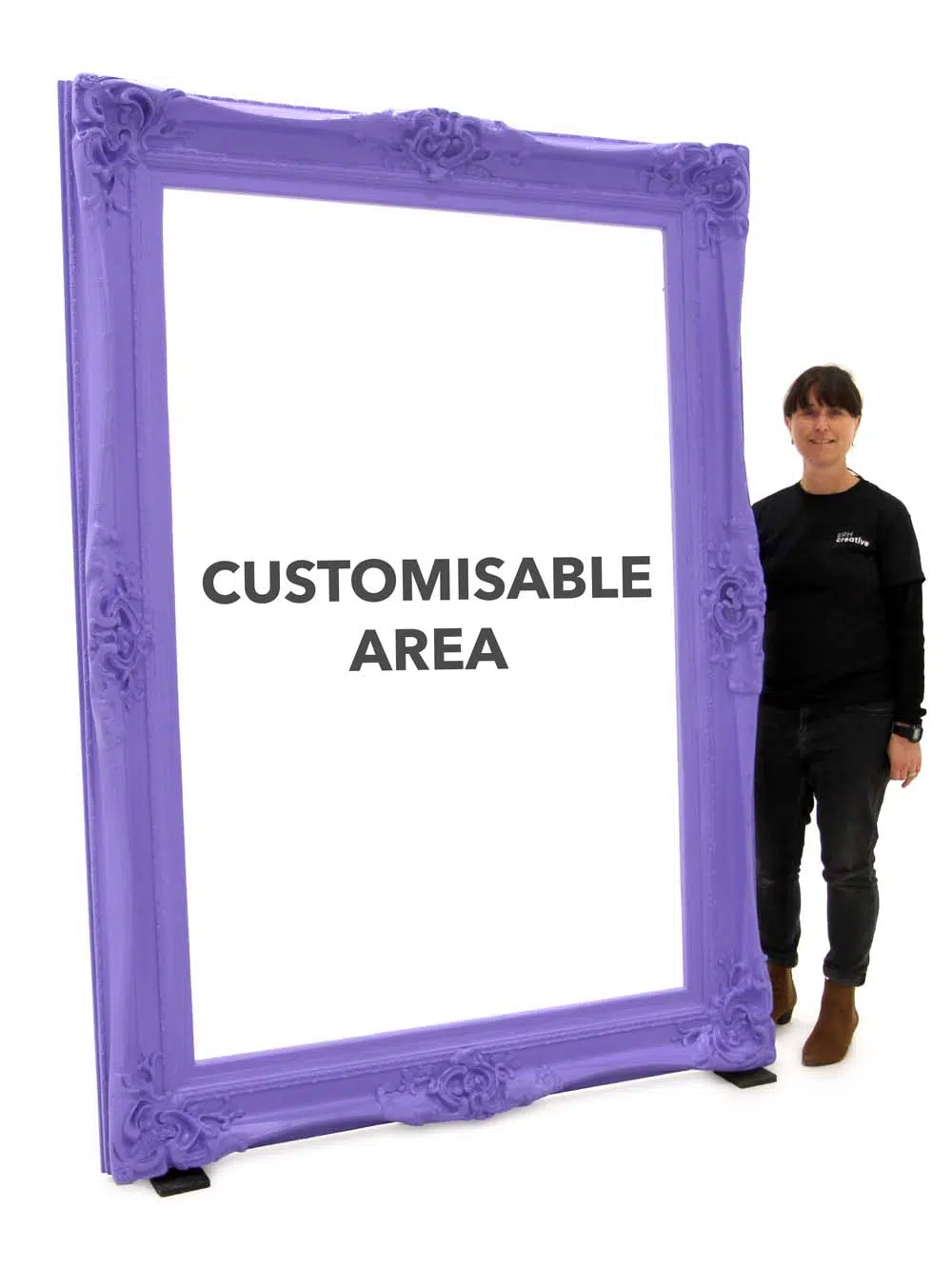 SN10418 _Customised Giant Purple Frame_event_prop_hire_EPH_Creative_9_optimised
