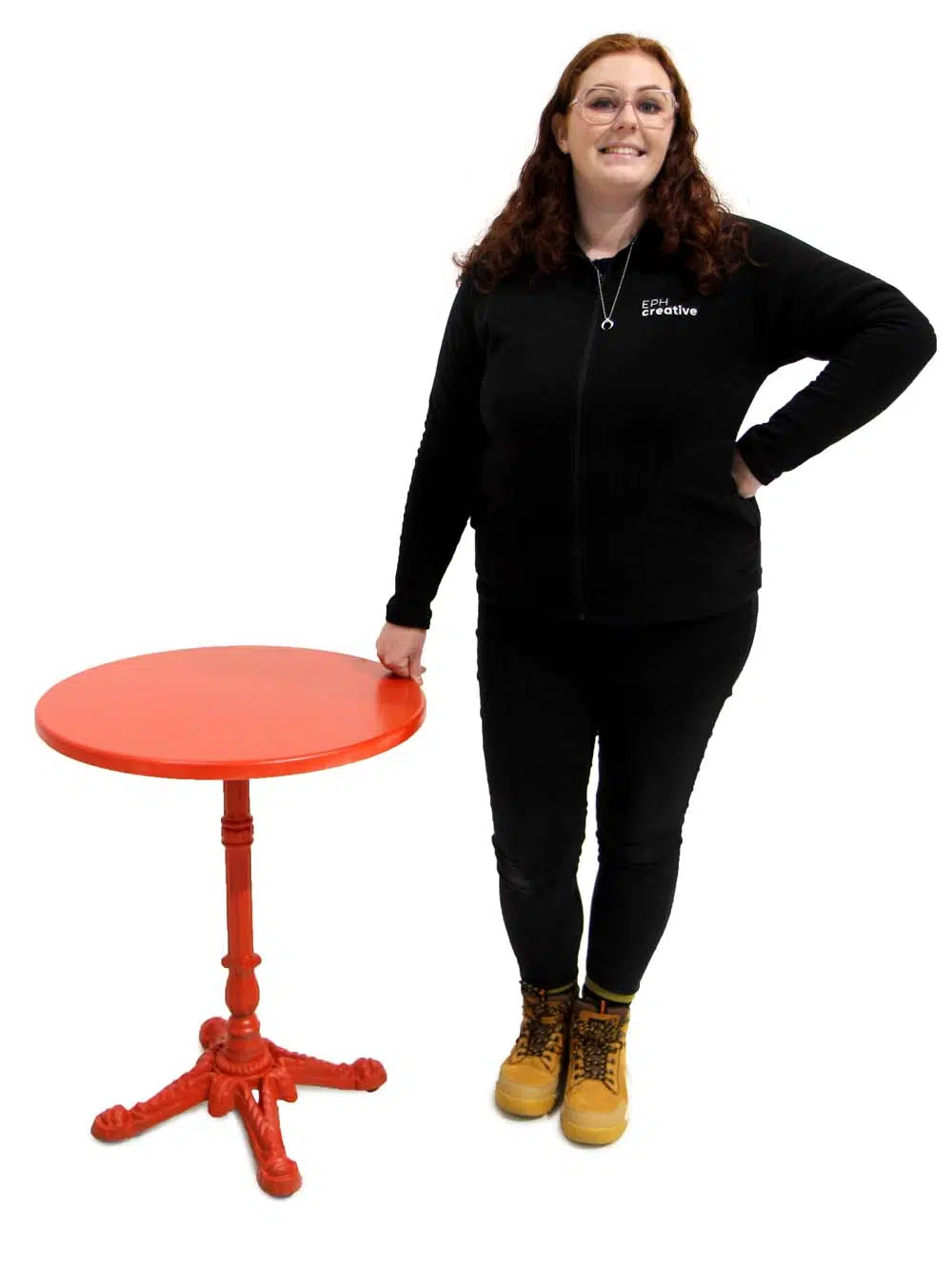 SN10696_Cast Iron Side Table - Red_event_prop_hire_EPH_Creative_9_optimised