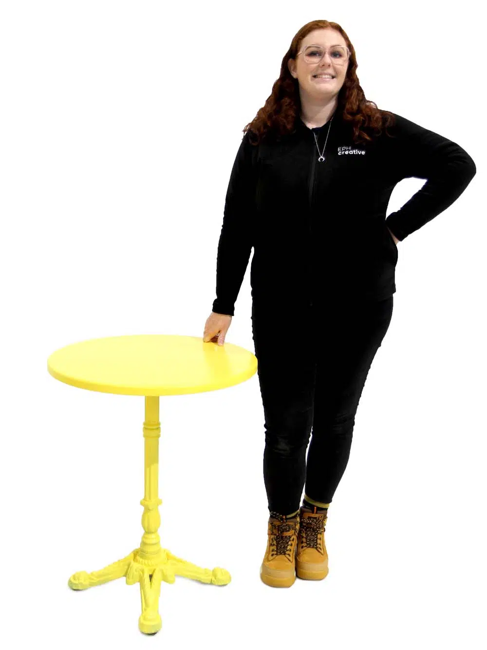 SN10698_Cast Iron Side Table - Yellow_event_prop_hire_EPH_Creative_3_optimised
