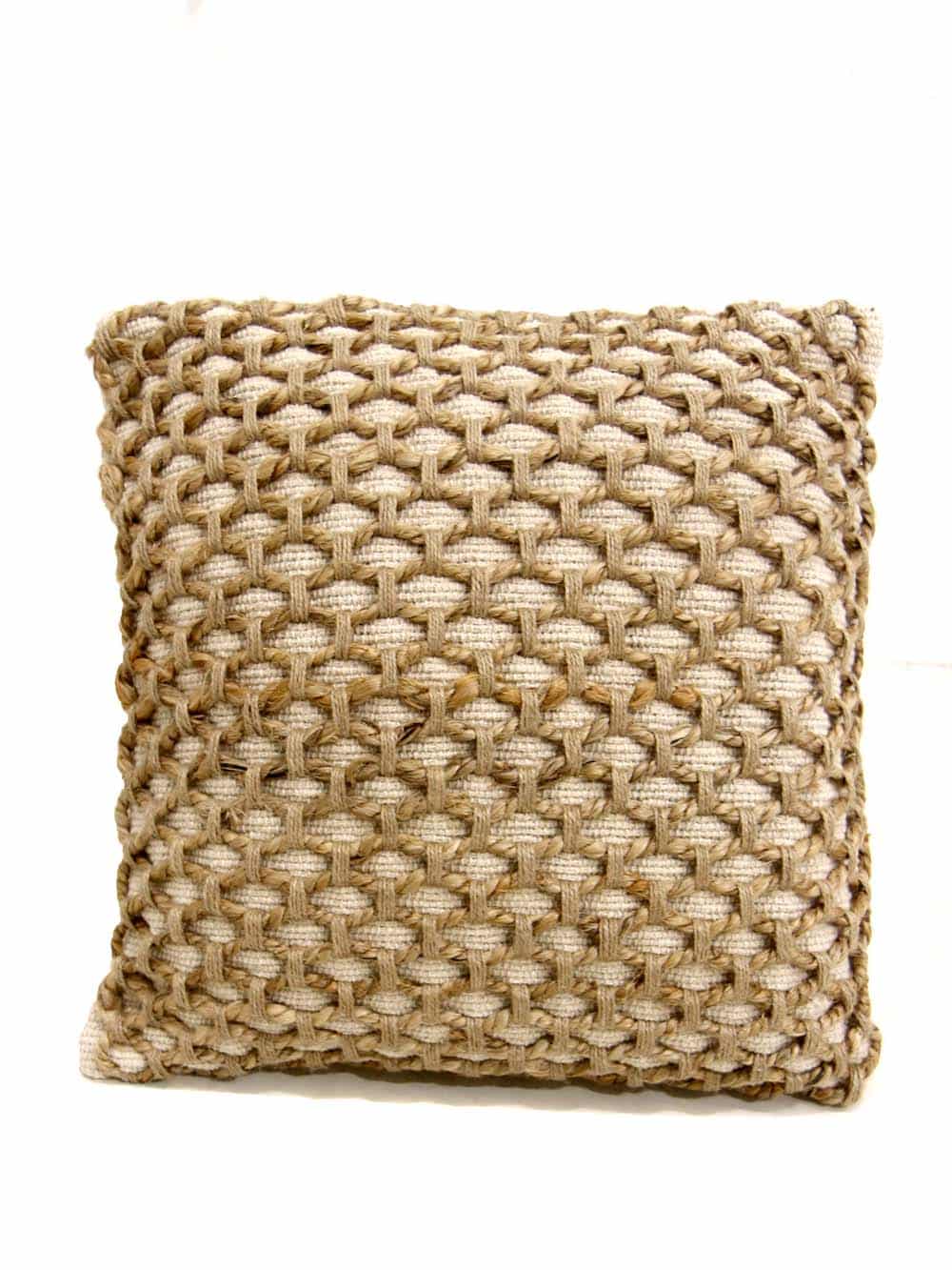 Jute Cushion - Woven