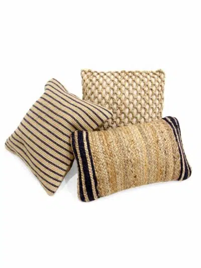 Jute Cushions - Set of 3