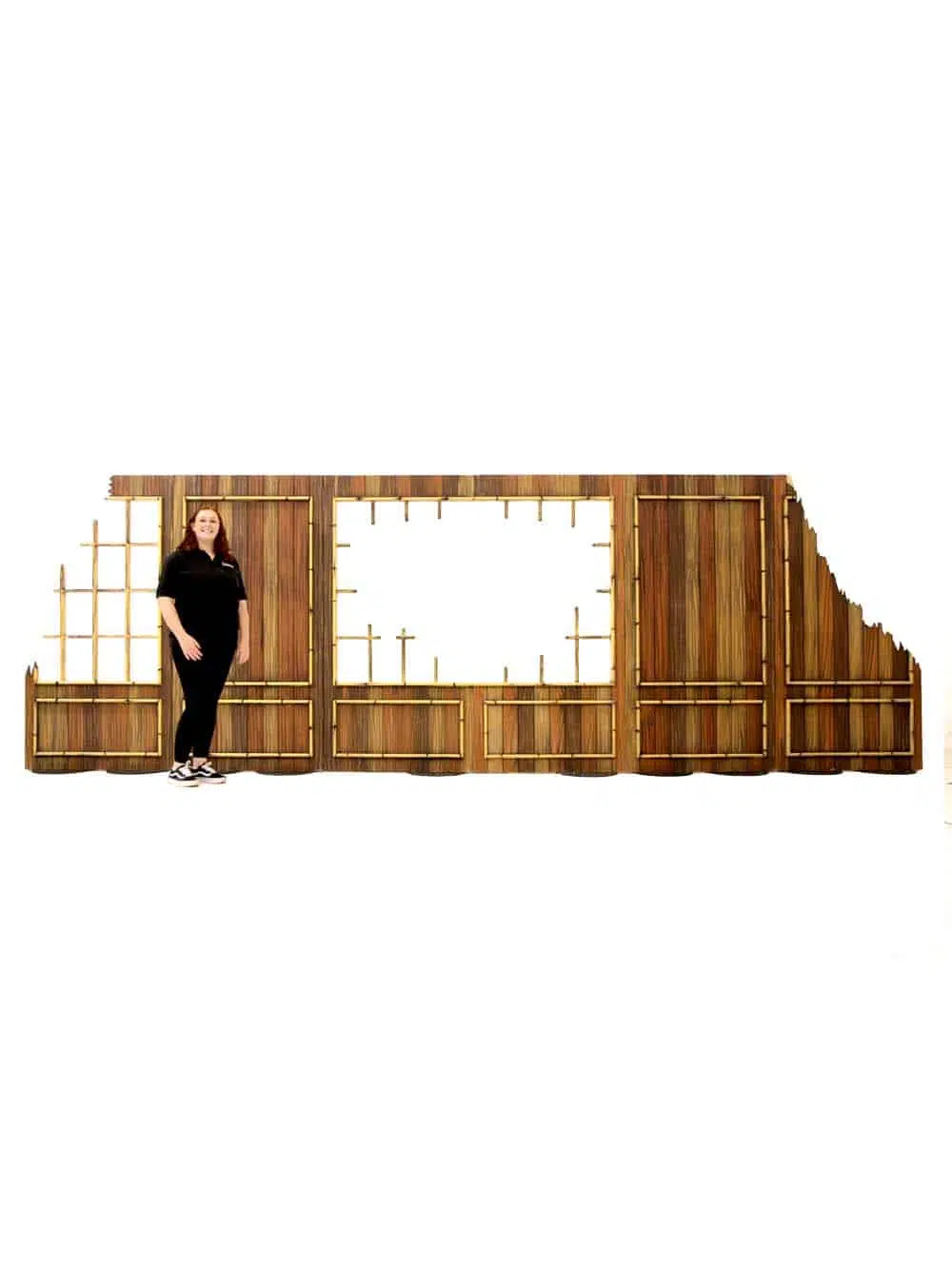 SN9007_Bamboo Effect Rustic Wall Panel & Broken Window Frame SET #4_event_prop_hire_EPH_Creative_8_optimised