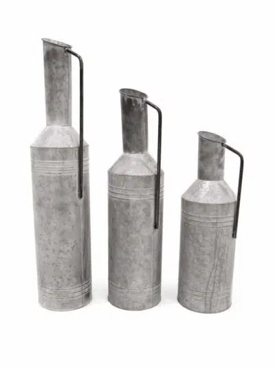 Churn Vase - Rustic Grey (h835 x w190mm)
