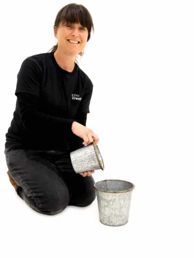 Planter - Rustic Grey Zinc (h150 x w170mm)