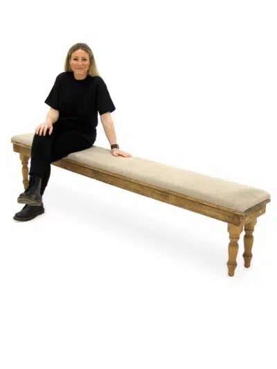 Natural Linen Padded Seat