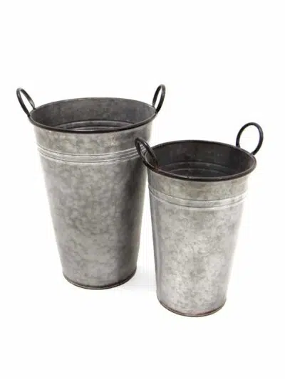 Flower Bucket - Galvanised (Small)
