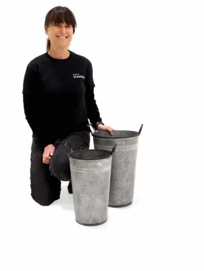 Flower Bucket - Galvanised (Small)