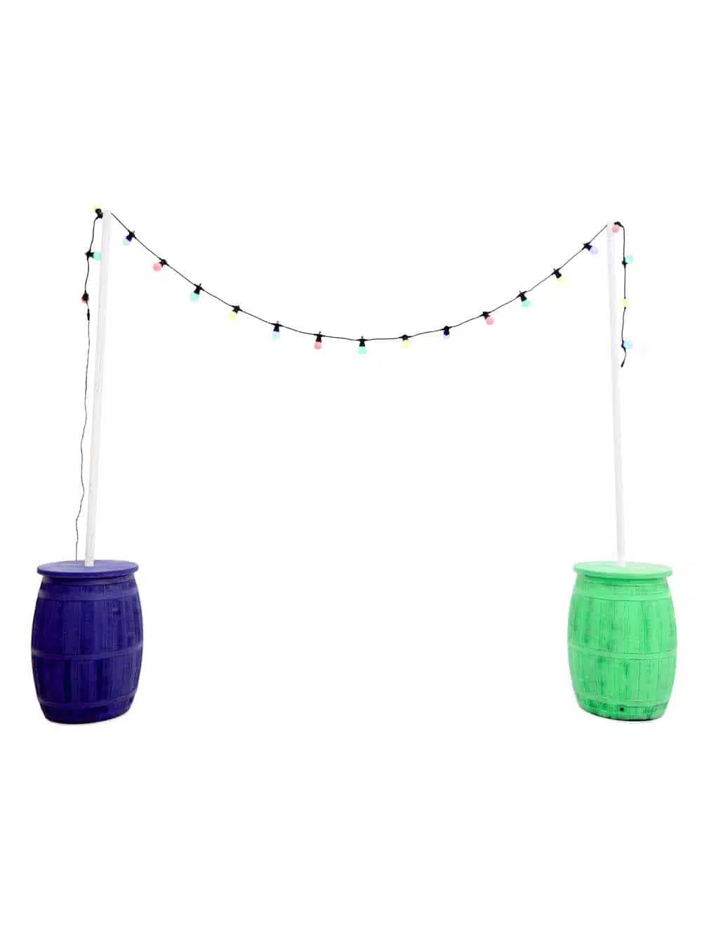 Coloured Rustic Barrel Bunting Festoon Unit 3m (Lime Green)