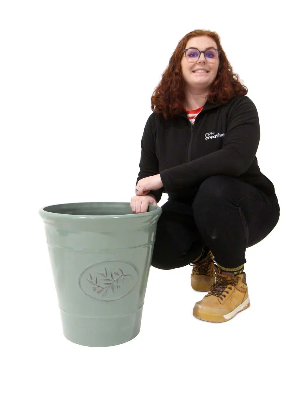 SN11515 _Ceramic Effect Planter - Olive Green - 40cm_event_prop_hire_EPH_Creative_5_optimised