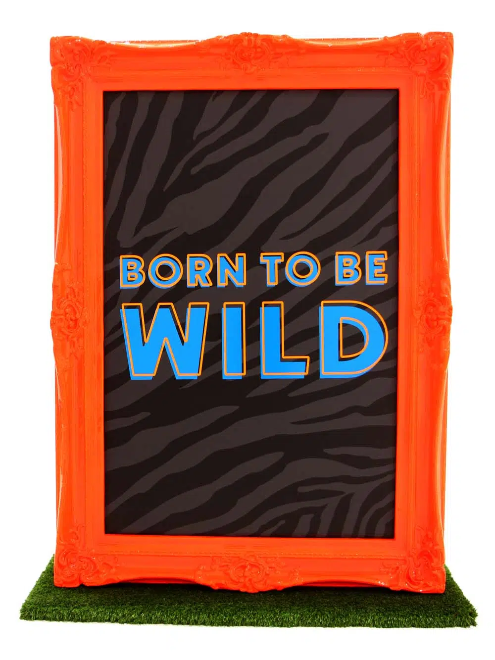 SN12970 _'Born to Be Wild' - Giant Orange Neon Frame_event_prop_hire_EPH_Creative_915