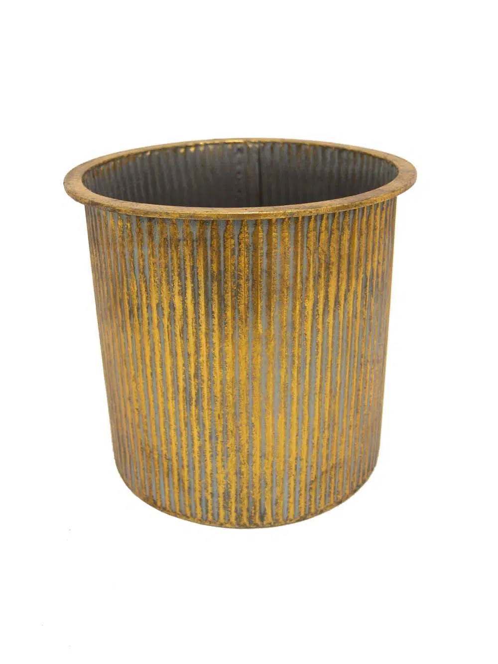 SN12341 _Verdigris_Gold Round Planter - Medium_event_prop_hire_EPH_Creative_312
