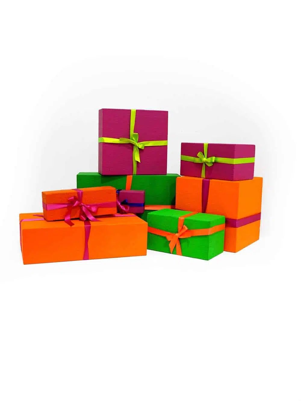 SN13236 _Neon Christmas Presents - Set of 8-event_prop_hire_EPH_Creative_397. _optimised