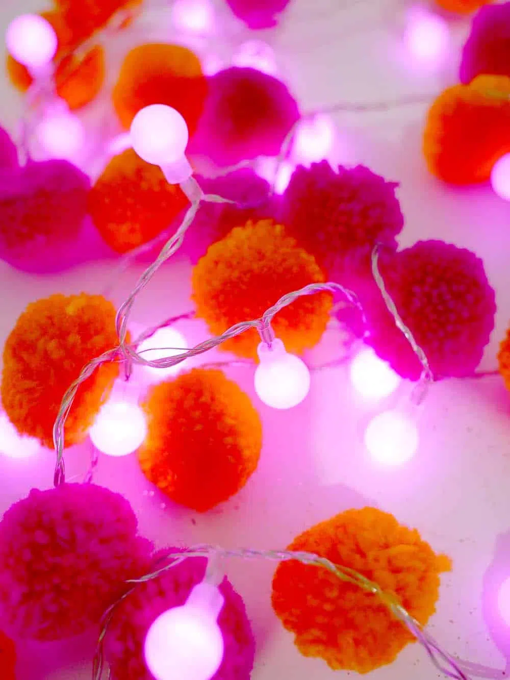 SN13329 _Pom Pom Light Chain - 3m - Pink & Orange - Set of 3-event_prop_hire_EPH_Creative_445. _optimised