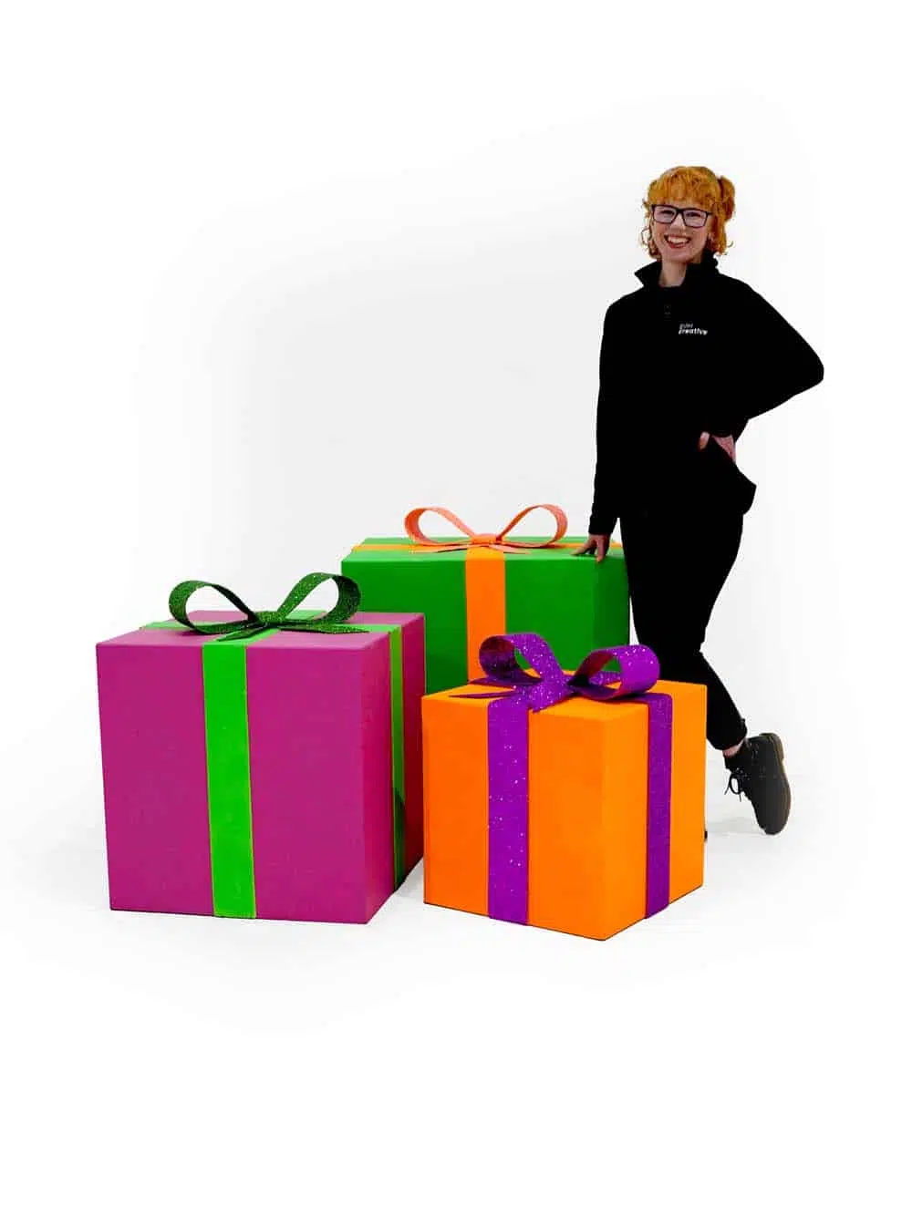 SN13461 _Giant Presents - Neon - Set of 3 - GLITTER FABRIC BOW & RIBBON-event_prop_hire_EPH_Creative_638. _optimised