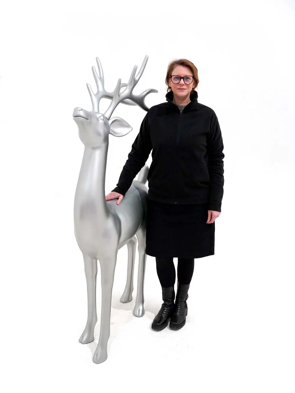 SN13315 _Silver Reindeer - Standing_event_prop_hire_EPH_Creative_640 copy _optimised