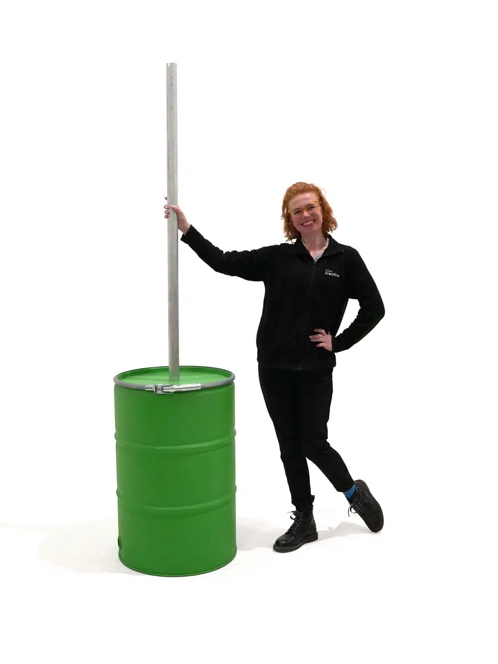 SN3759 _Bunting Unit - Green Steel Drum - 2.3m Pole_event_prop_hire_EPH_Creative_286 _optimised