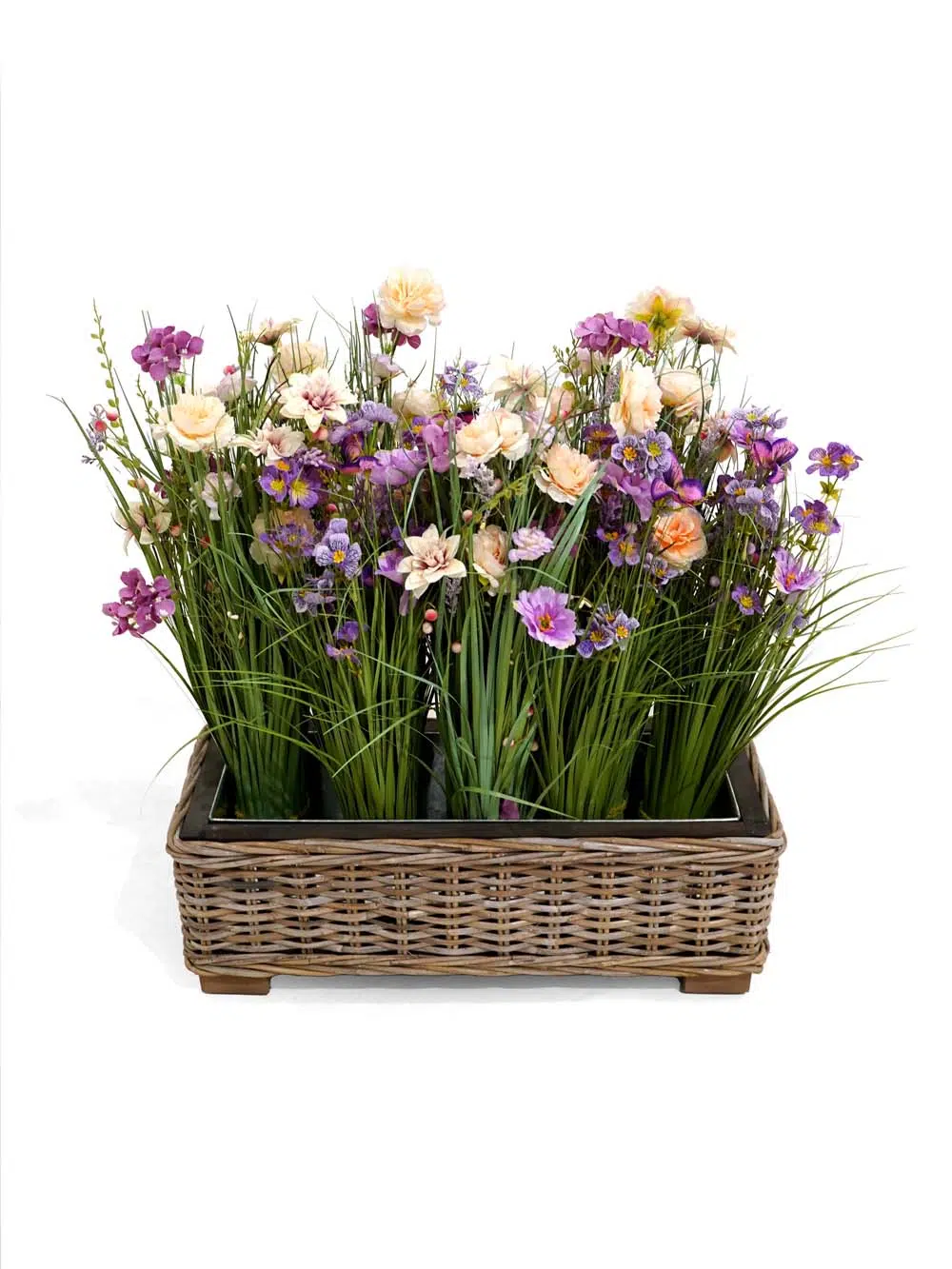 SN14126 _Wildflowers in Wicker Trough - Medium - Cool Colours_event_prop_hire_EPH_Creative_152 copy _high_res _optimised