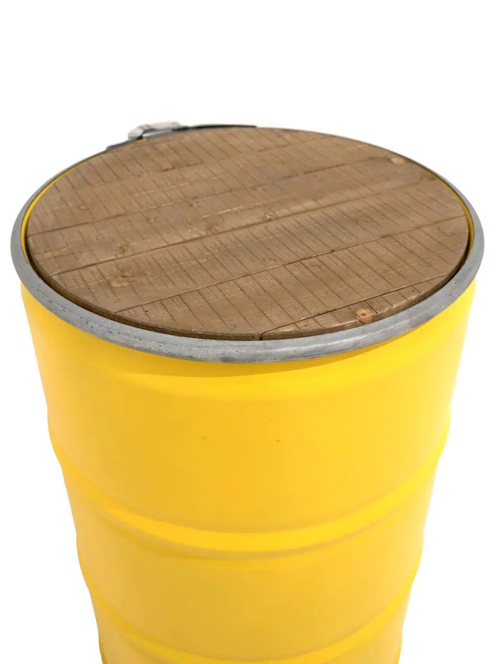 SN14233 _Yellow Steel Drum with Wooden Top_event_prop_hire_EPH_Creative_261 copy _high_res _optimised