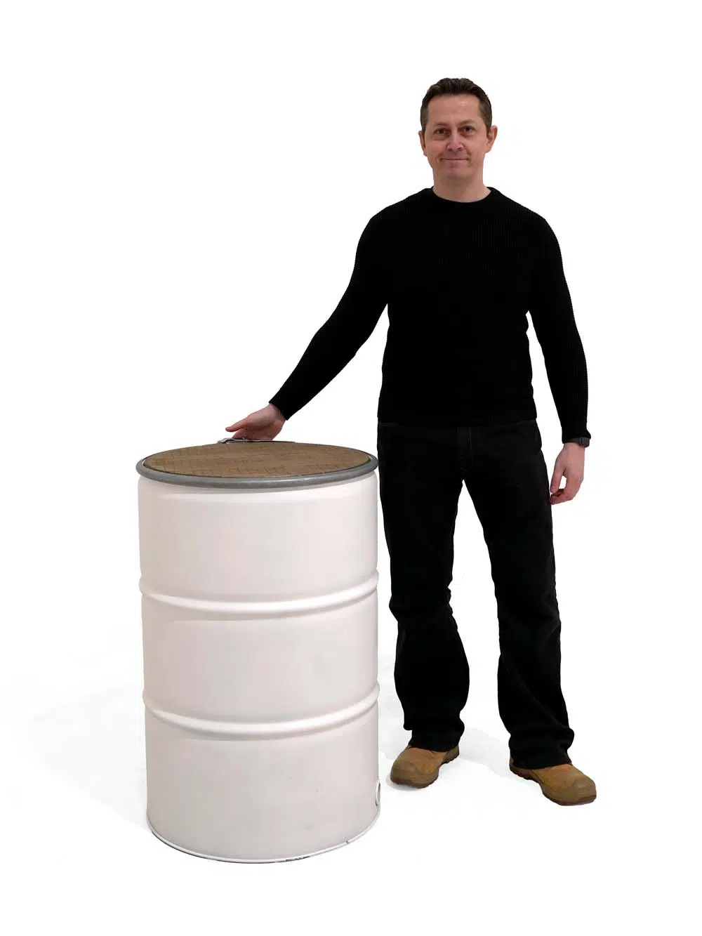 SN14235 _White Steel Drum with Wooden Top_event_prop_hire_EPH_Creative_268 copy _high_res _optimised