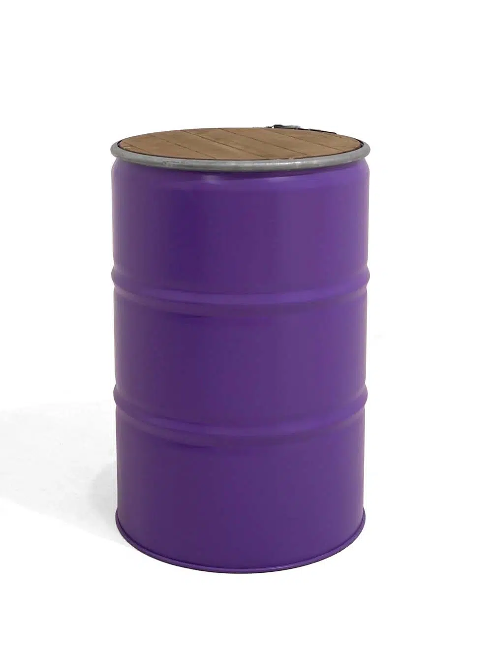 SN14238 _Purple Steel Drum with Wooden Top_event_prop_hire_EPH_Creative_243 copy _high_res _optimised