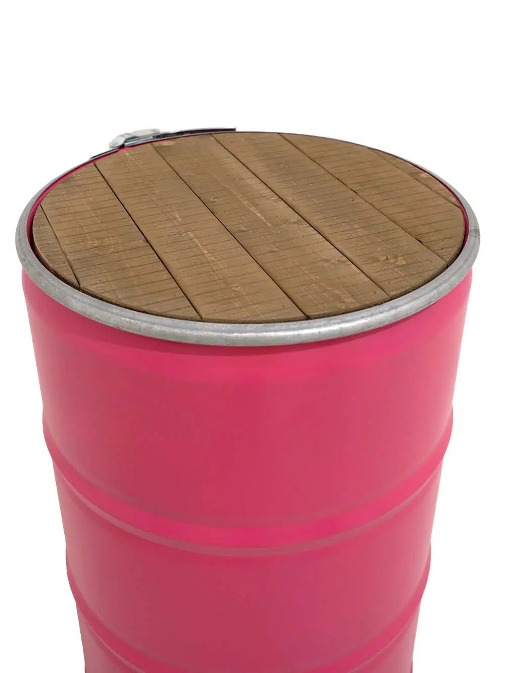 SN14239 _Pink Steel Drum with Wooden Top_event_prop_hire_EPH_Creative_266 copy _high_res _optimised
