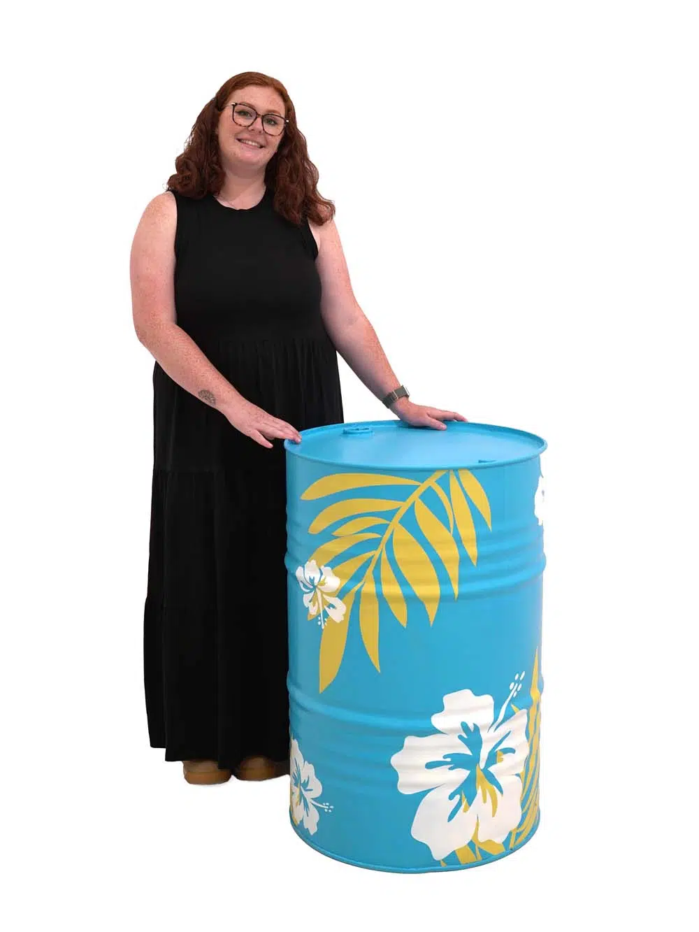 SN14561-_Steel-Drum-Blue-Hibiscus_event_prop_hire_EPH_Creative_003-copy-_optimised